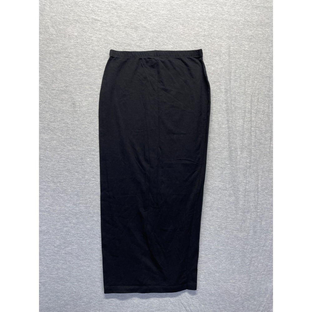 ASOS Column Maxi Skirt Womens 6 Black Jersey Summer Elastic Waist Straight Fit